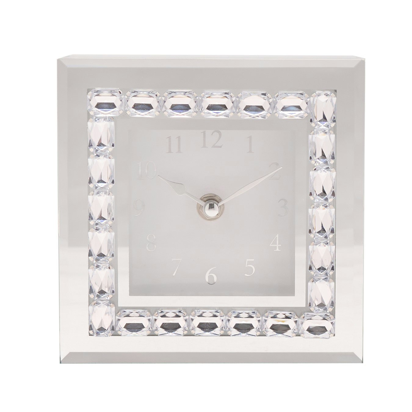 Hestia Crystal Rectangle Table Clock by HESTIA® Fy